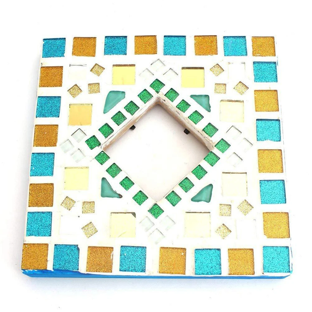300 جرام كريستال زجاج ملون فسيفساء البلاط 1x1 سنتيمتر DIY بها بنفسك قطع مربعة للمنزل فنون الديكور الحرف مستلزمات صناعة المجوهرات