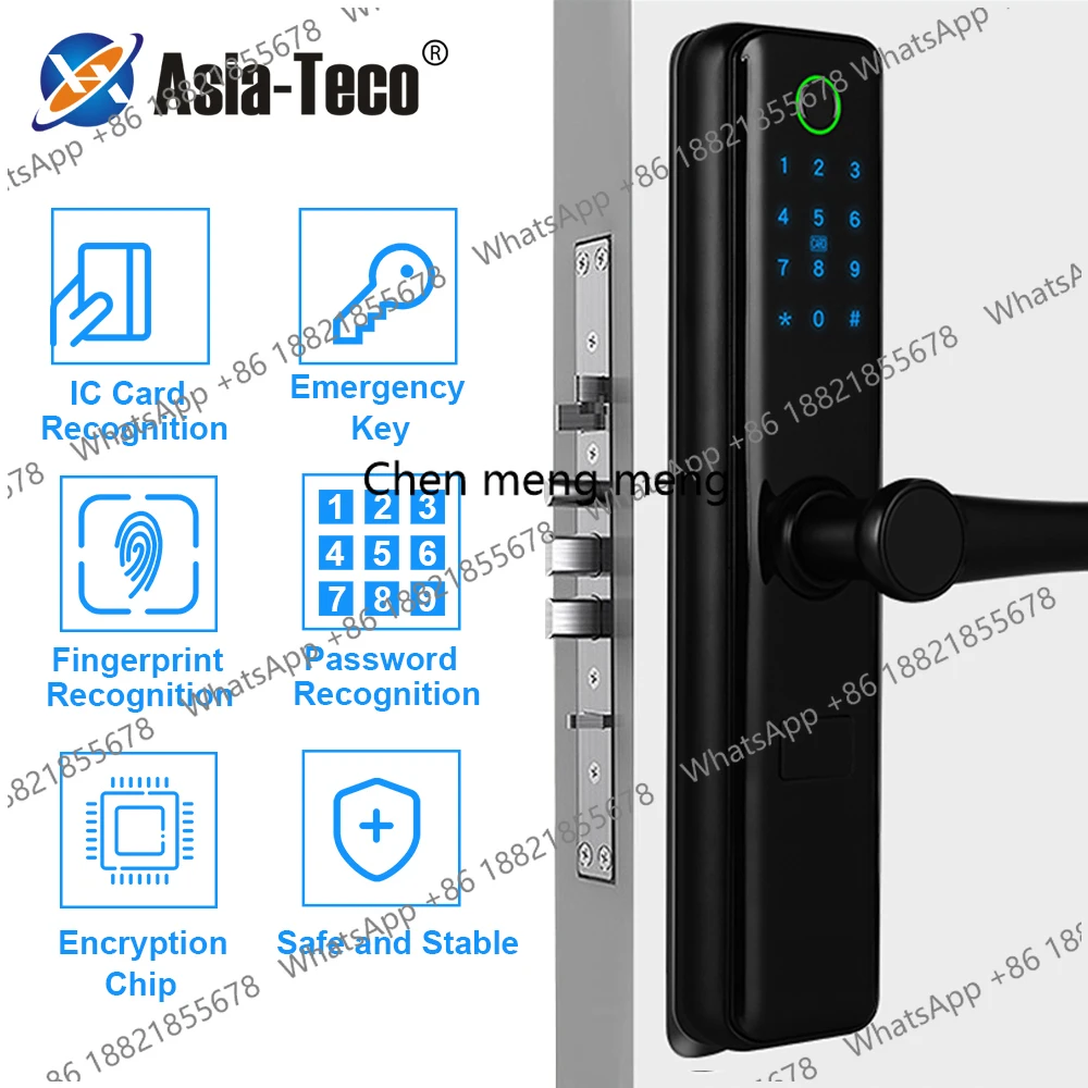 TTlock App Fingerprint Eletronica Lock bluetooth WiFi Remote Control Security Smart Lock with Digital Keypad Password Card Key