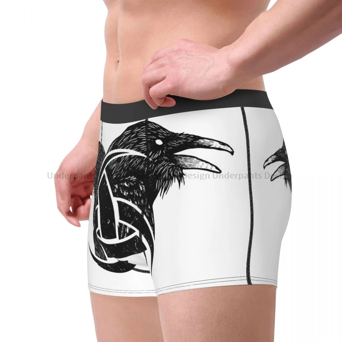 Horn Of Odin Bird Viking Underpants Cotton Panties Man Underwear Ventilate Shorts Boxer Briefs