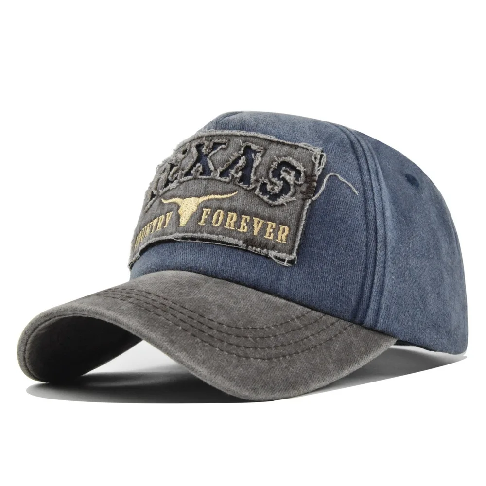 New Fashion Summer Washed Cotton Men Women Baseball Caps Letter Odutdoor Sport Adjustable Sunhats Flared Flat Embroidery Hats