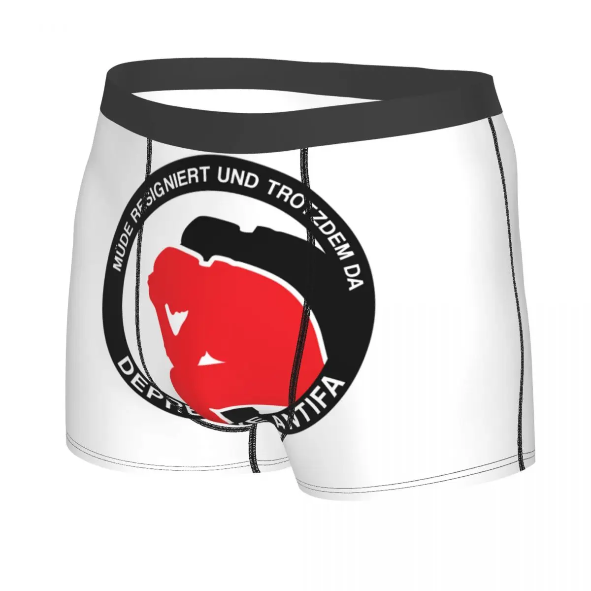 Custom Depressive Antifa Underwear Men Breathbale Boxer Briefs