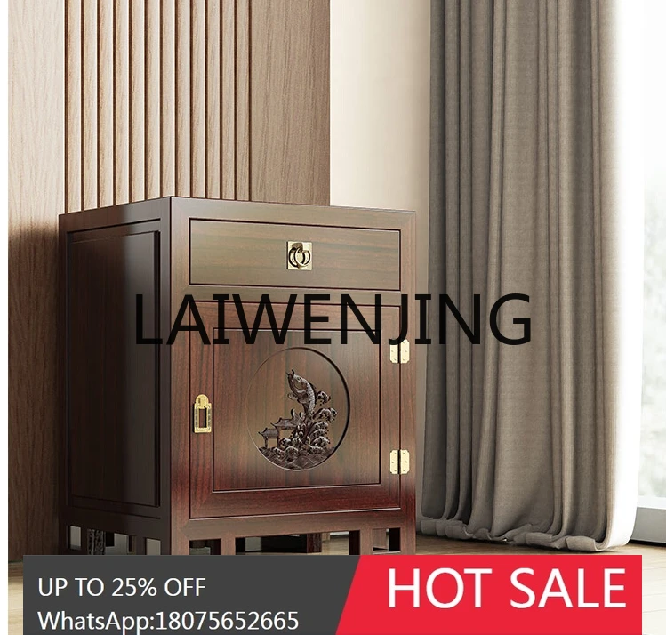 Solid Wood Invisible Bedroom Advanced New Bedside Table Safe Box Integrated Multifunctional Small Anti-Theft Valuables Safe Box
