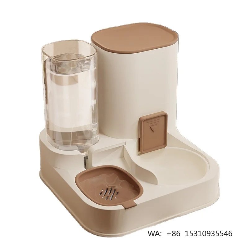 2026 New Design Updated Smart Control Automatic Dog Cat Feeder Small Animal Eco-Friendly PP Material Double Bowls Pet Products