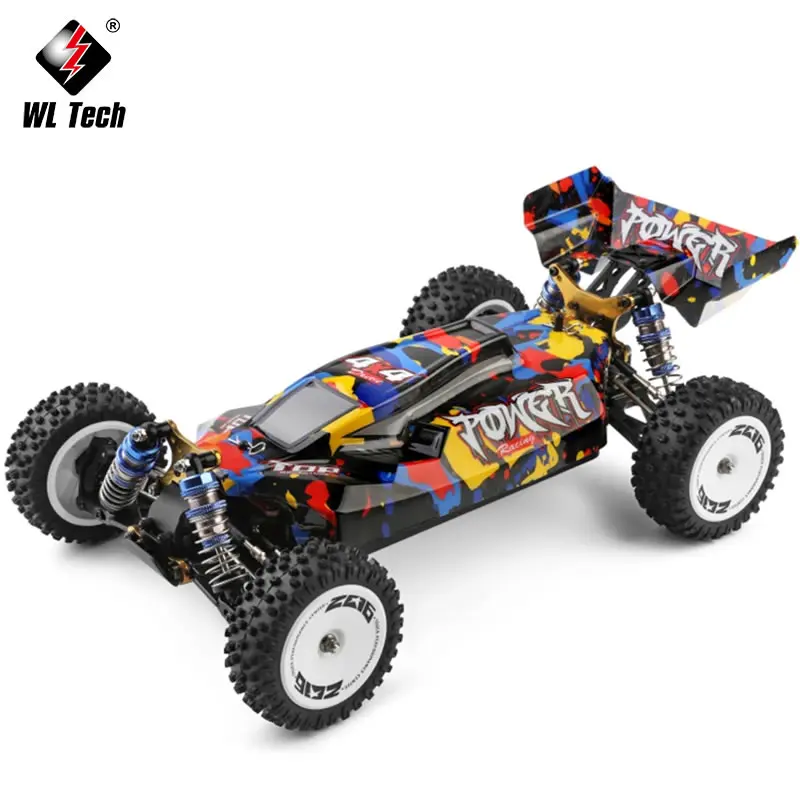 WLtoys WL 124007 V8 1:12 4WD 75 KM/H RTR zdalnie sterowany samochód wyścigowy jednoręczny pilot bezszczotkowy Off-Drift uliczny zabawki prezent dla