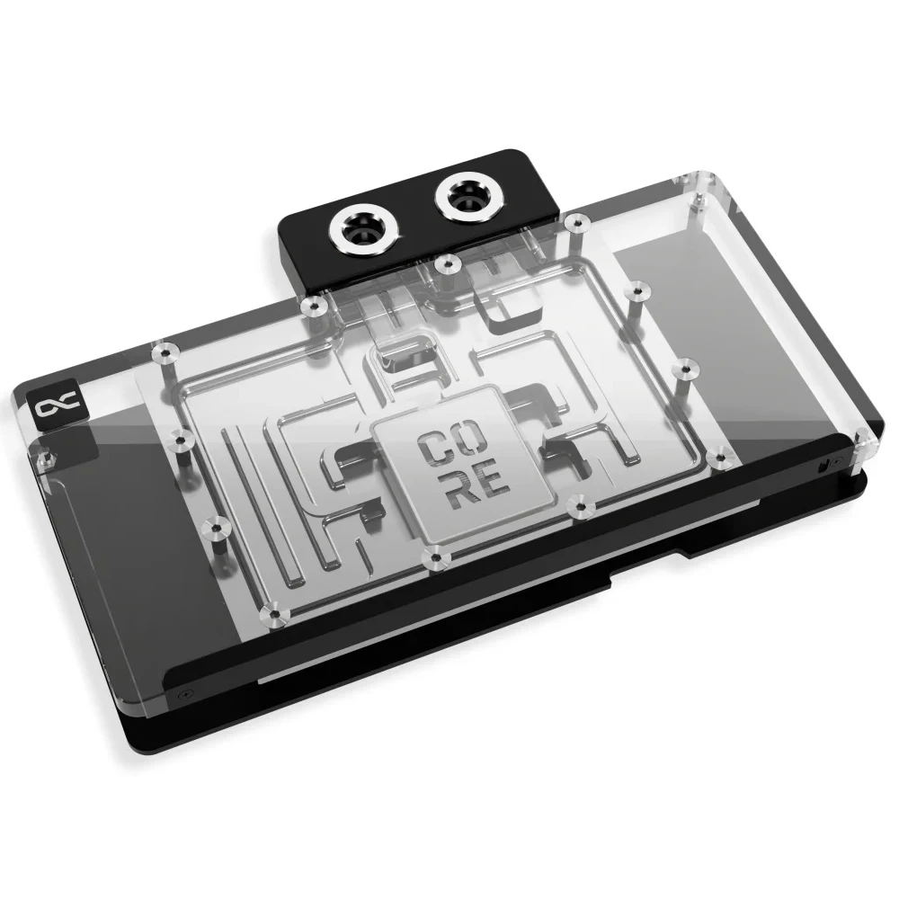 Alphacool Core GPU Water Block Serve for Sapphire NITRO + AMD Radeon RX 9070 XT GPU Card Cooler with Backplate
