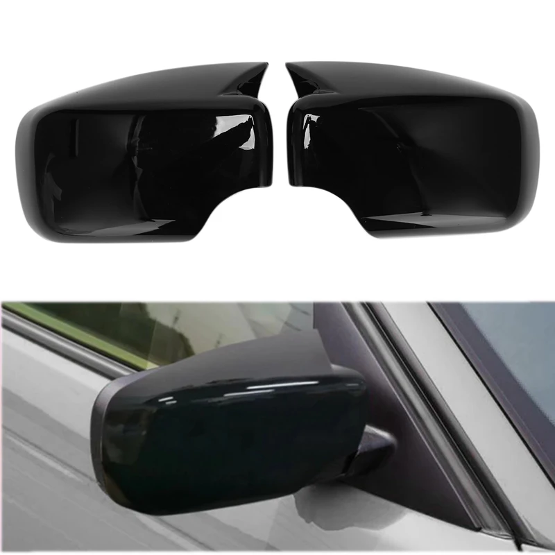 For-BMW 3/5 Series E46 E39 1998-2005 Side Wing Mirror Cap Rearview Mirror Cover