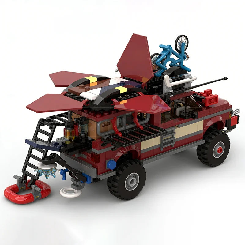 477pcs MOC City Champions Custom Forded Ranger V 3 The RV Model Building Blocks Construction Christmas Gifts Toys Idea Brick