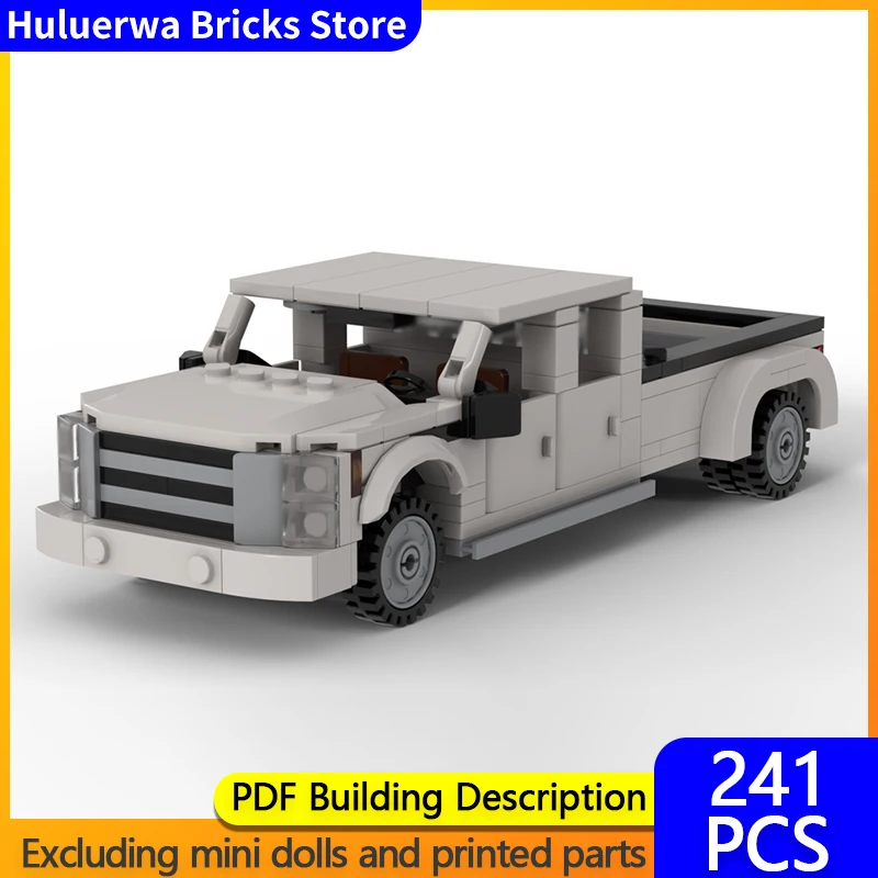 

Speed Racing Car Model MOC Building Bricks F-450 Pickup Truck Modular Technology Gifts Holiday Assemble Children Toys Suit