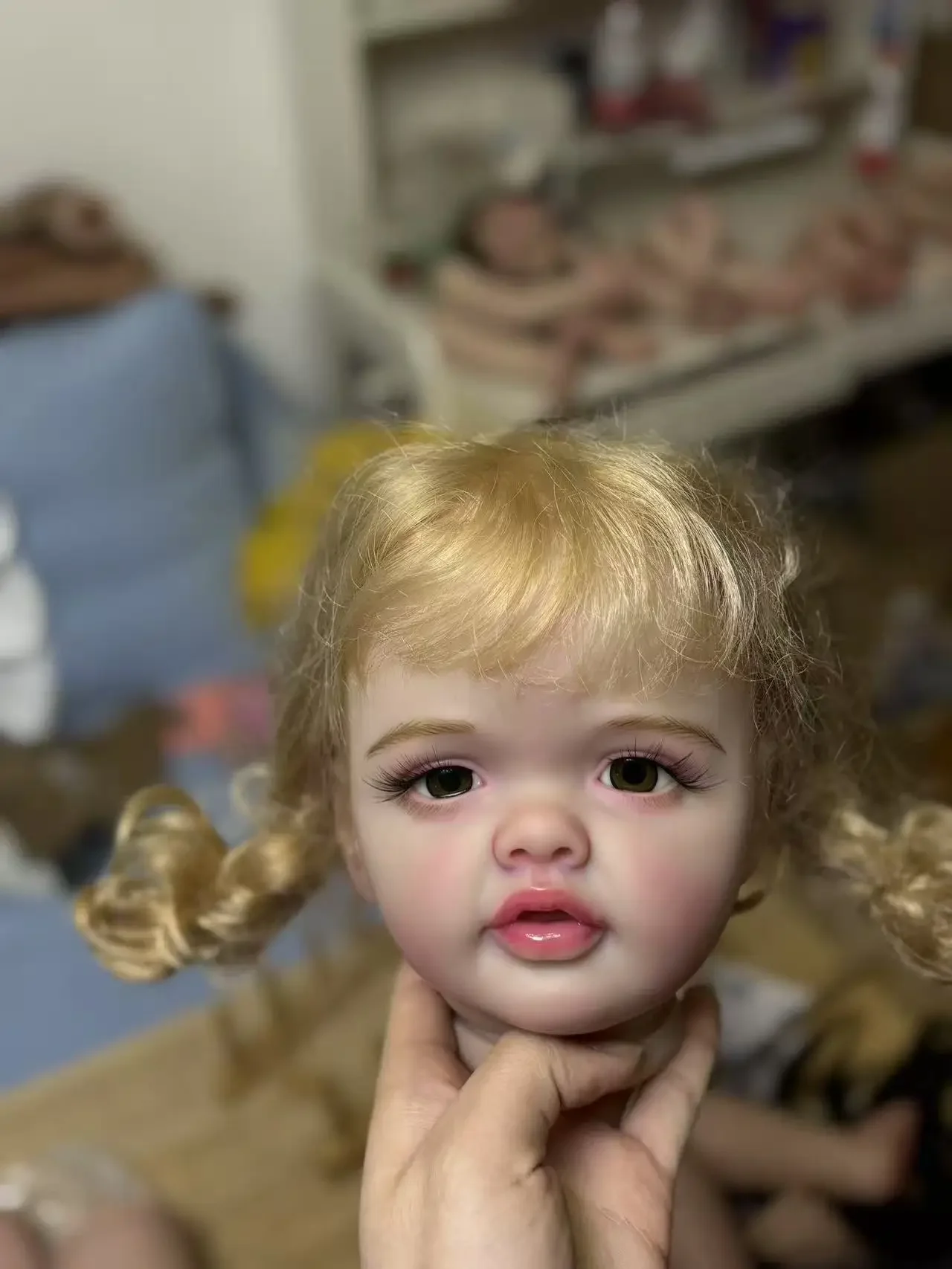 

DLS индивидуальные ограниченные поставки 27 дюймов Reborn Baby Betty с укорененными волосами DIY часть окрашенный комплект Рождественский подарок