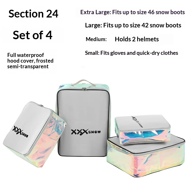 

Skiing Bags Ski Snowboard Gear Bag Boot Bag Organizer Liner Dry Wet Separation Single Double Board Travel Snowboard Bag