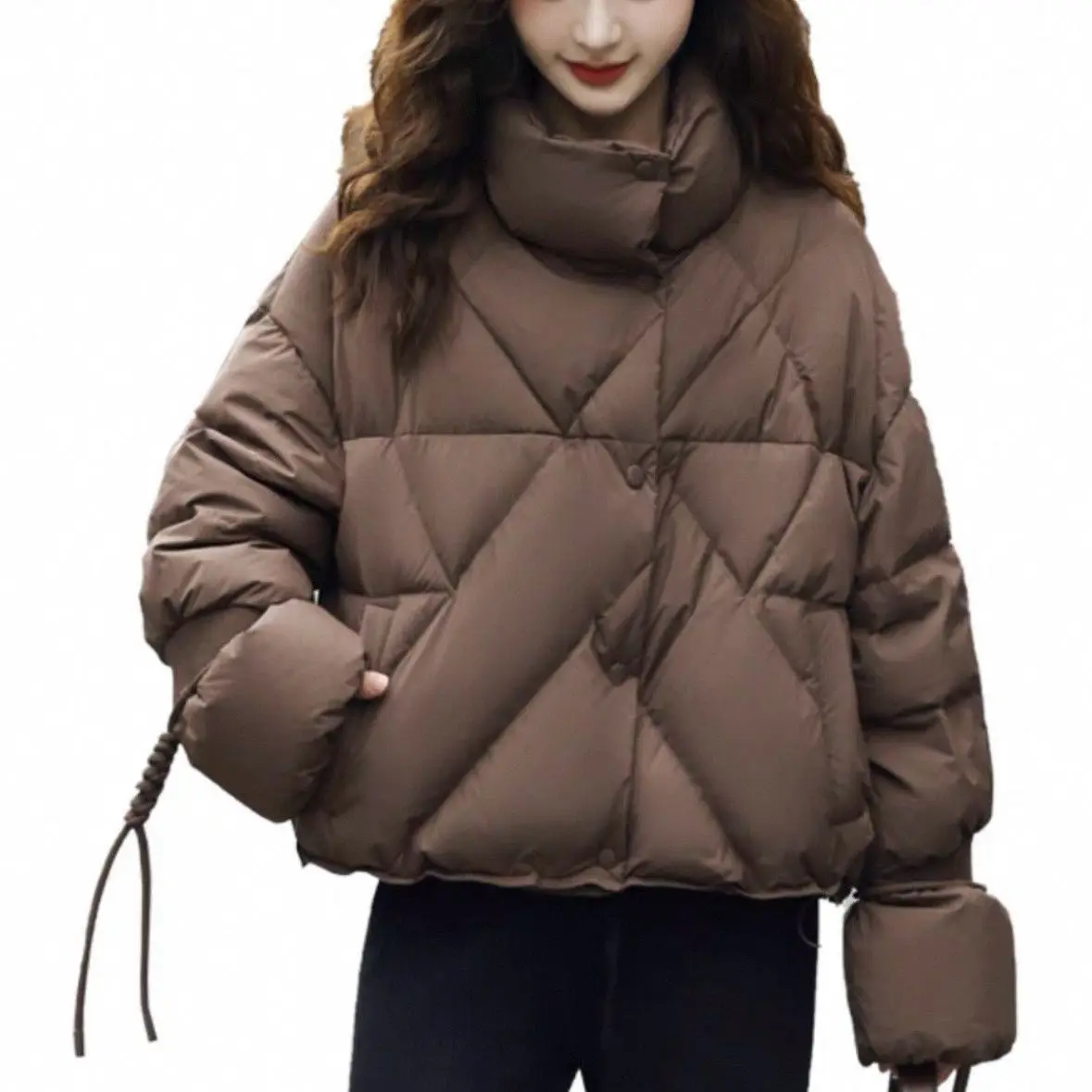 

Осень/зима новая женская хлопковая куртка пригородная свободная короткая хлопковая куртка