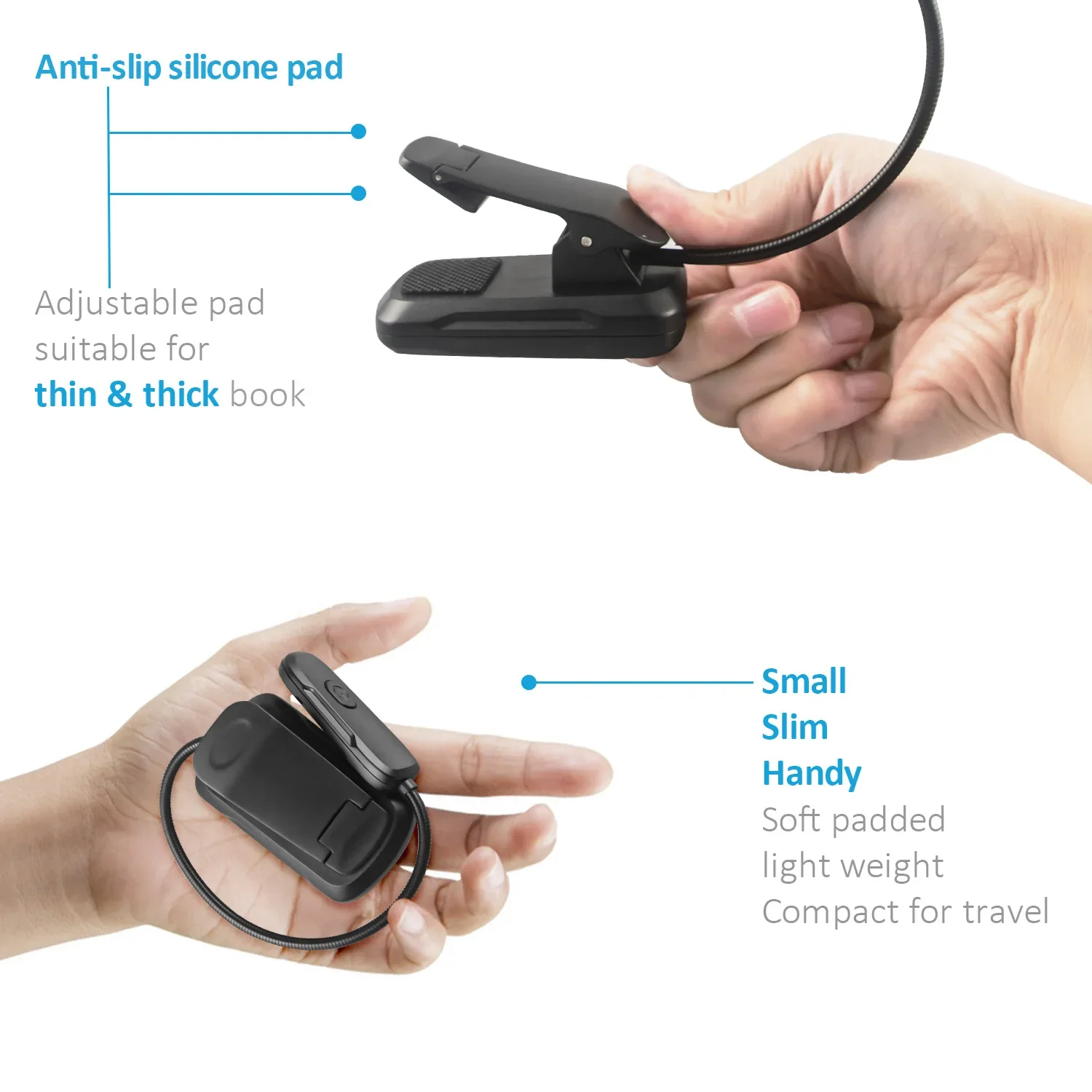 قراءة كليب مصباح كتاب نوع-c شحن مكتب مصباح ورقة مصباح قراءة الموسيقى