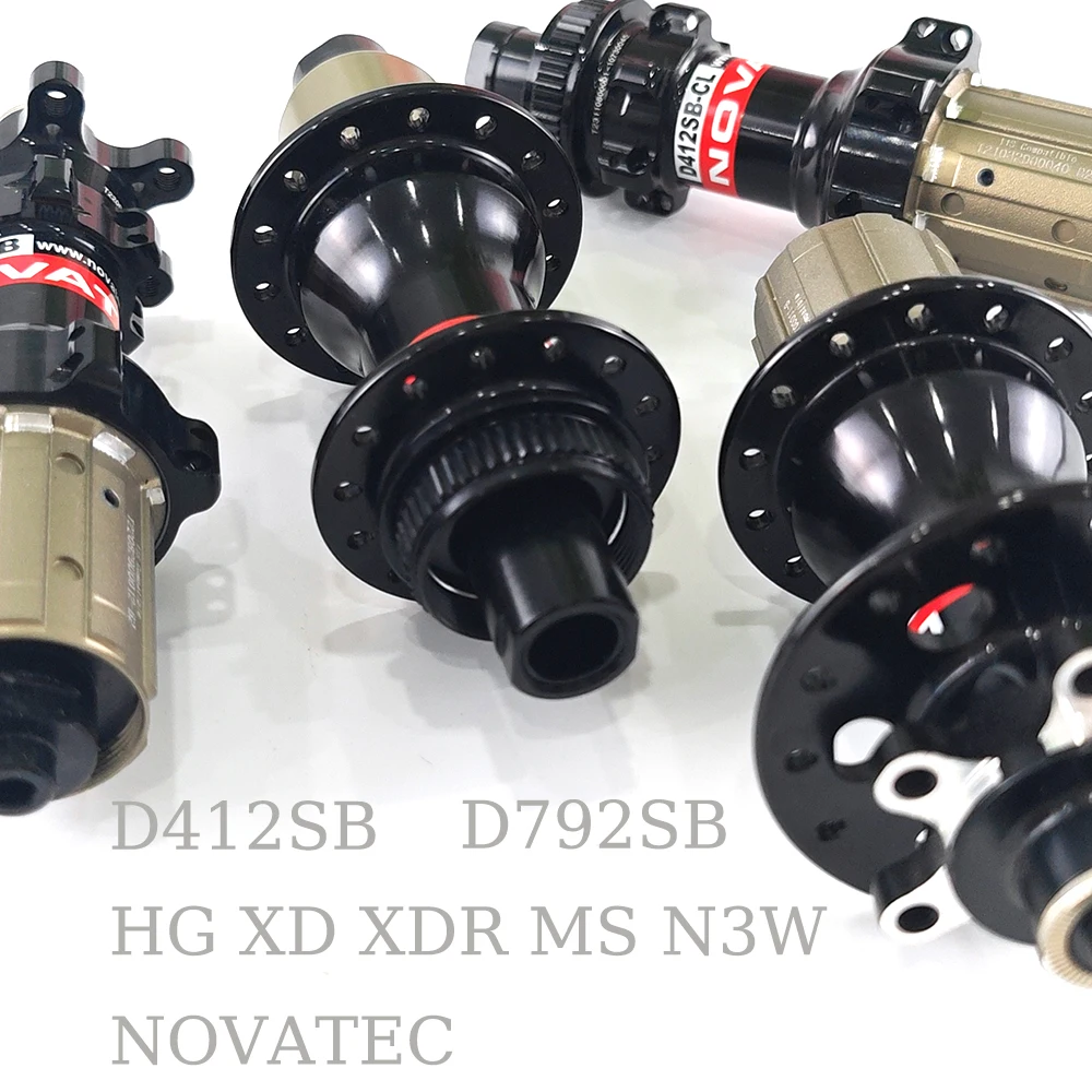 Rear Hub D792SB D412SB Novatec Center Lock 6-bolt Disk Bike HG XD XDR MS N3W 10 11 12Speed 24h 28h 32h Thru QR 135 142x12mm Disc