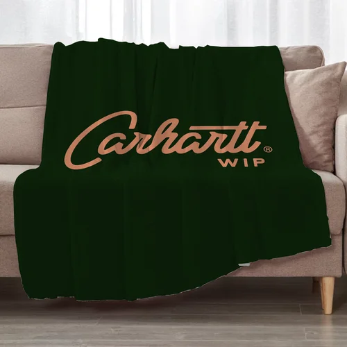 니트 격자 무늬 CarharttS 침대 담요 용 열 담요 150cm X 200cm 디자이너 던지기 담요 소파 비치 타월 담요 및 던지기 
