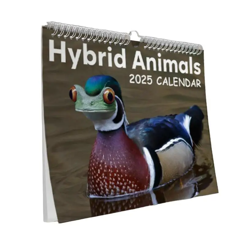 Hybrid Animals 2025 Calendar Animal Wall Calendar Monthly Calendar Wall Planner Jan 2025-Dec 2025 Hybrid Animals 12 Month