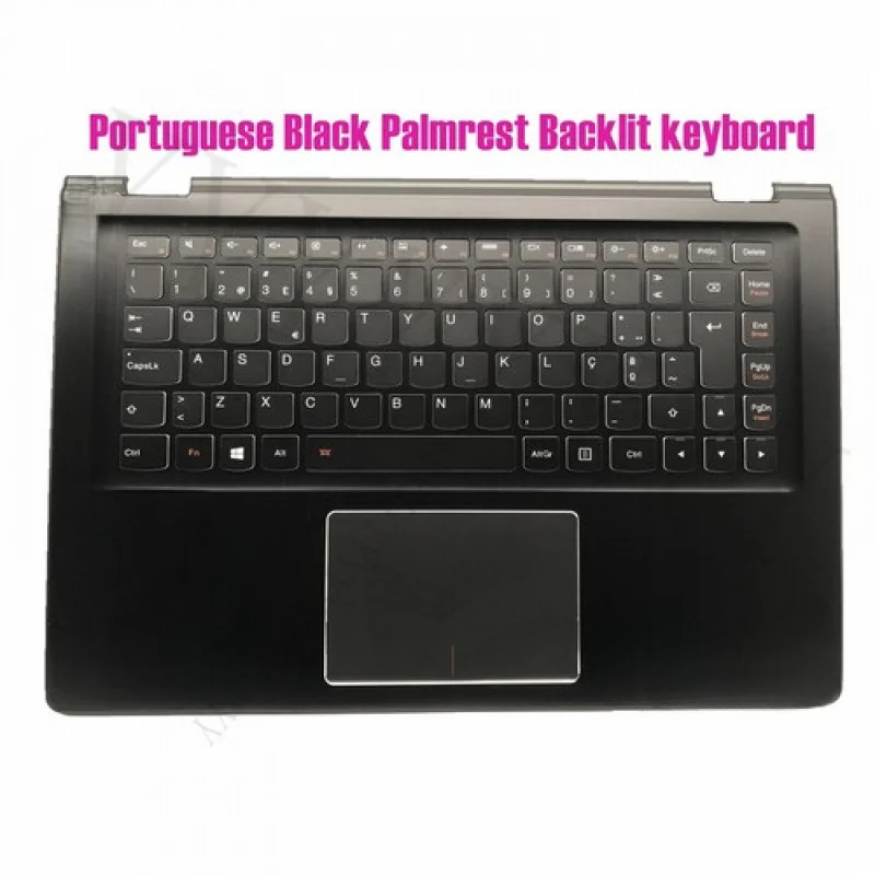 

Y+Portuguese Black Palmrest Backlit keyboard for LenovoYoga 3-1470(Type 80JH)