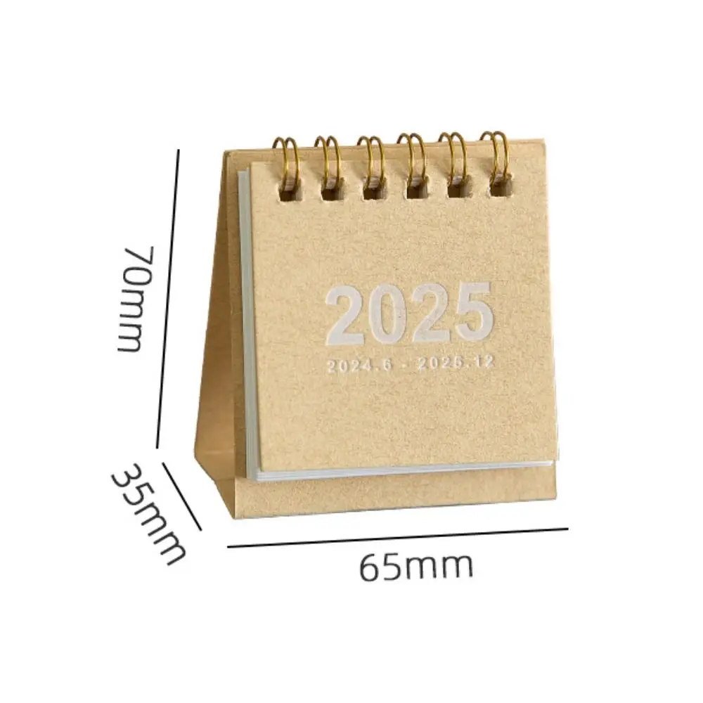 2025 Thick Paper Desk Calendar Office School Supplies Simple Desktop Decorations Home Decoration Knickknacks Daily Planner