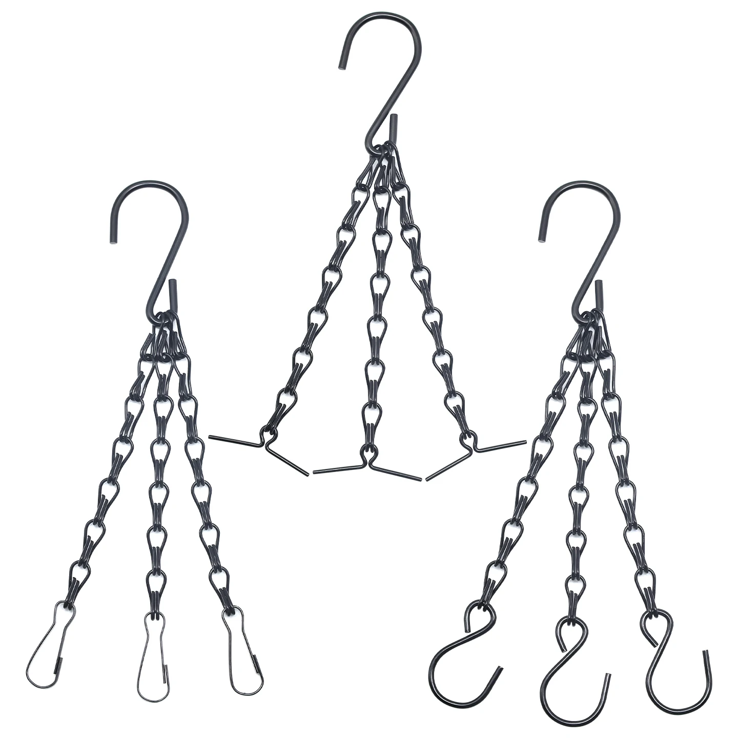 4PCS Hanging Basket Chain, 40cm Flower Pot Hanging Chain, Used for Hanging Metal Chains Such as Plants, Flowers, Billboards, Etc