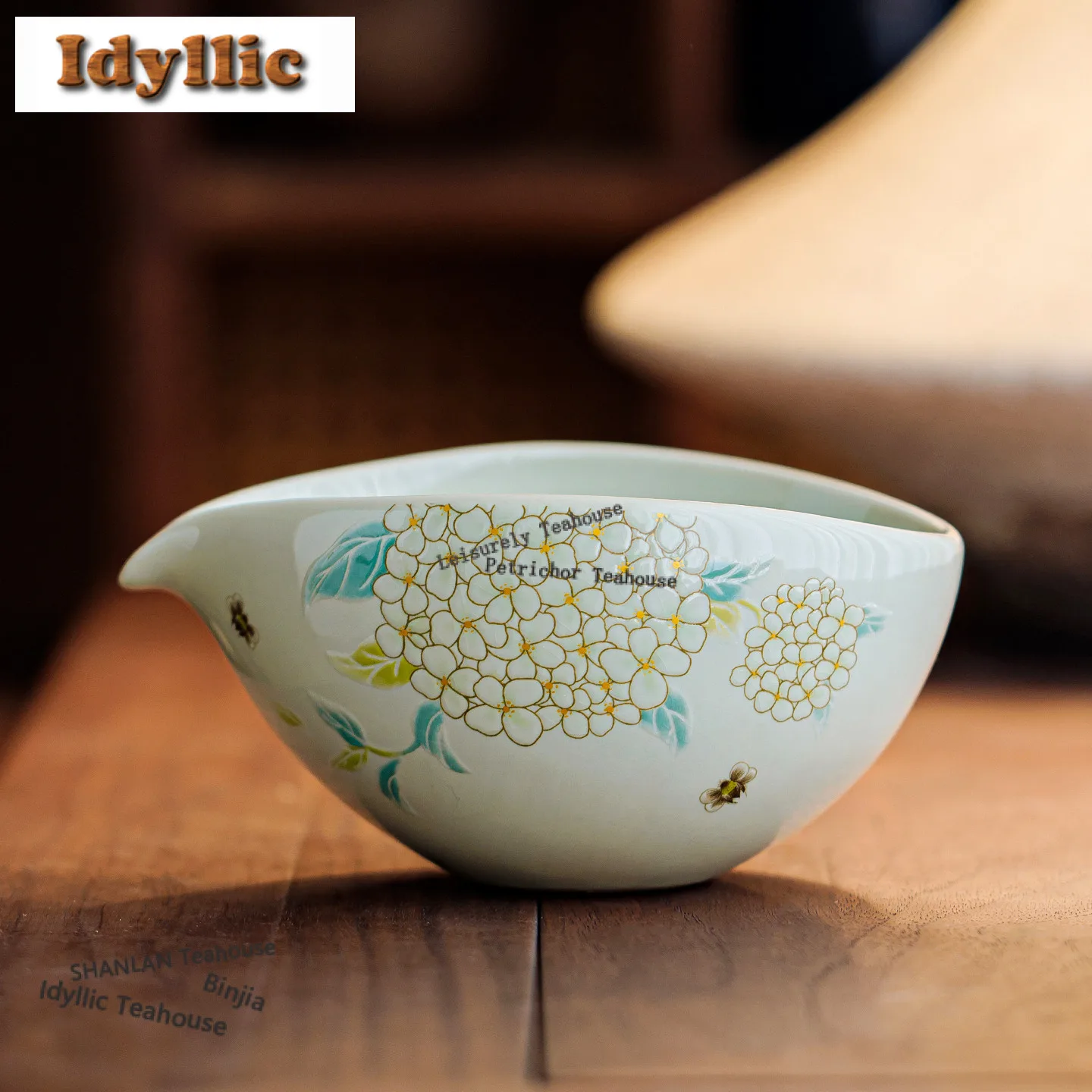 

Plant Ash Tea Pitcher Boutique Tea Divider Hydrangea Cha Hai Dispenser Household Justice Cup Fair Mug Coffee Divide Tea Gifts