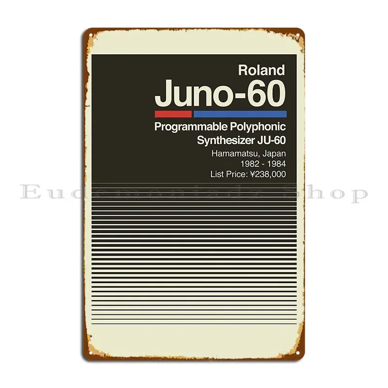 Juno 60 Alternative Metal Signs Design Rusty Garage Plaques Club Tin Sign Poster