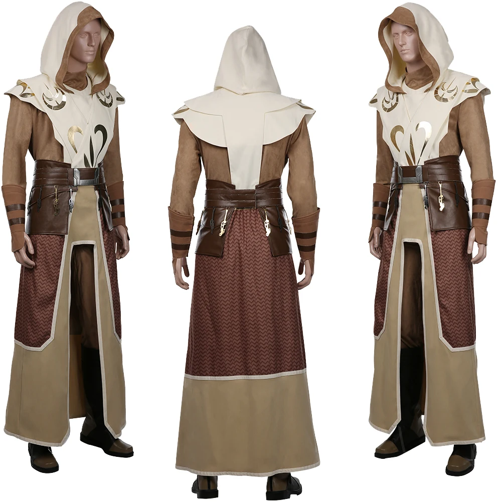 Temple Guard Cosplay Fantasia Movie Space Battle Costume Disguise Adult Men Outfits Male Fantasy Halloween Carnival Party Cloth