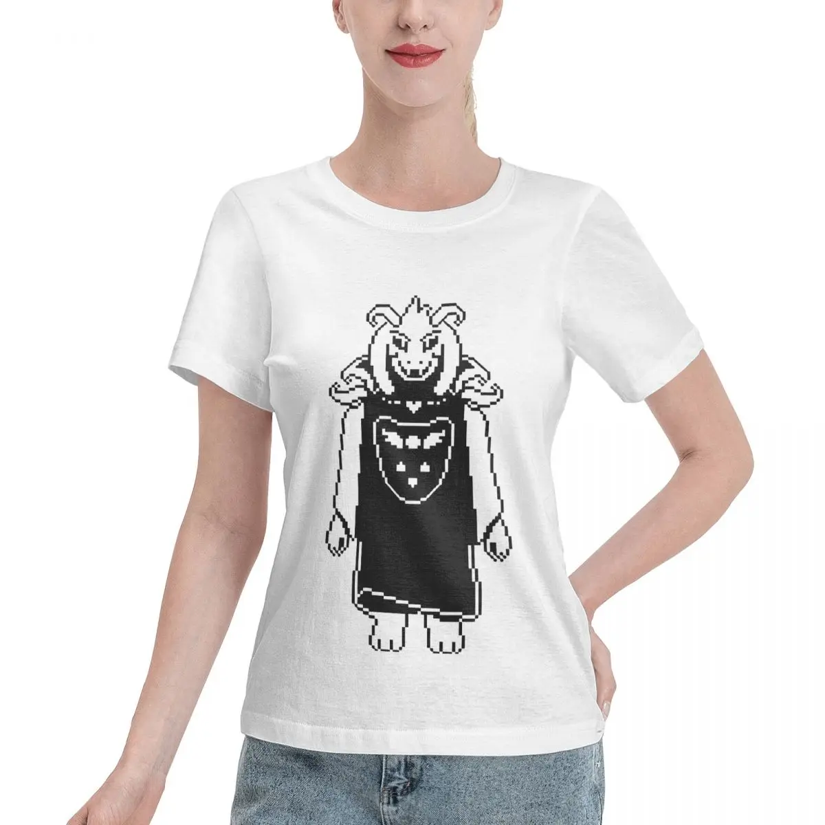 Excellent Craftsmanship Asriel Dreemurr Undertale HQ Women's T-shirt Soft Girl Sport Casual Top