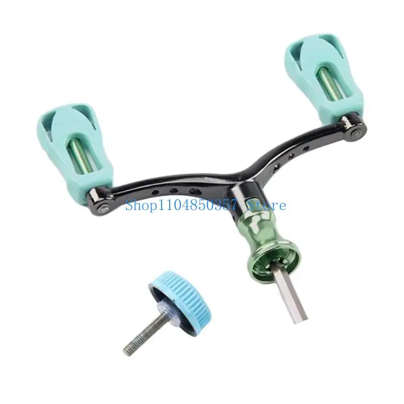 652F Fishing Reel Handle Rocker Arm Grip Fishing Wheel Grip Spinning Wheel Fish Wheel Double Shake Handle Fishing Accessory