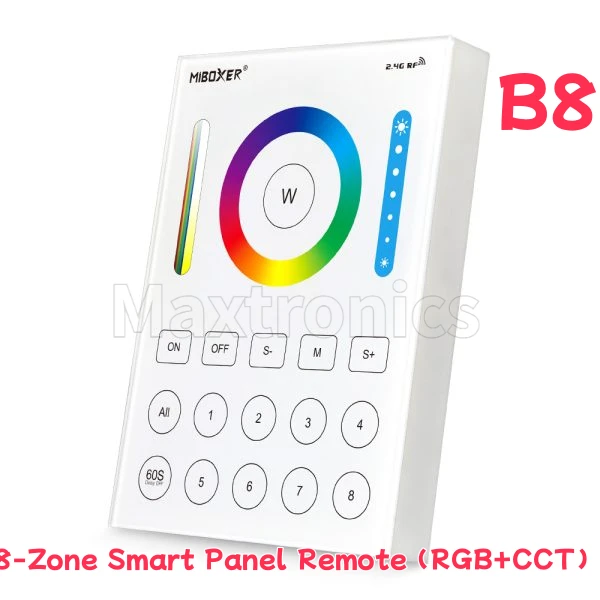 5 في 1 Miboxer وحدة تحكم شريط LED ذكية مقاومة للماء IP67 WL5-WP/غير مقاومة للماء WL5 (WiFi + 2.4G) وحدة تحكم LED تيار مستمر 12 فولت - 24 فولت B8