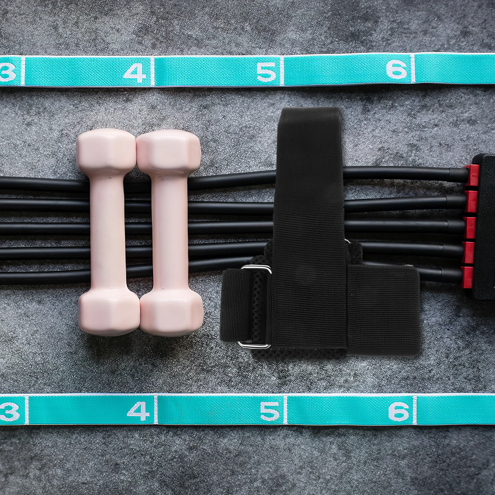 

Stretch Belt/Yoga Rope Leg Training Straps Miss Bands Metal Snap Feet Dumbbell Attachment