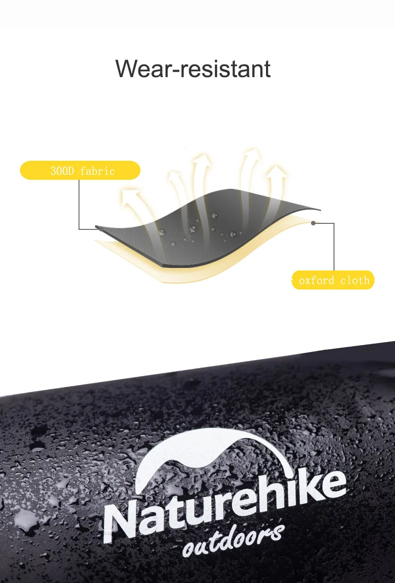 Naturehike Camping-Schlafsack, ultraleicht, faltbar, wasserdicht, Kompressionssäcke, 4-Jahreszeiten-Sack für Outdoor-Wandern, Kompressionssachen – Detail 3