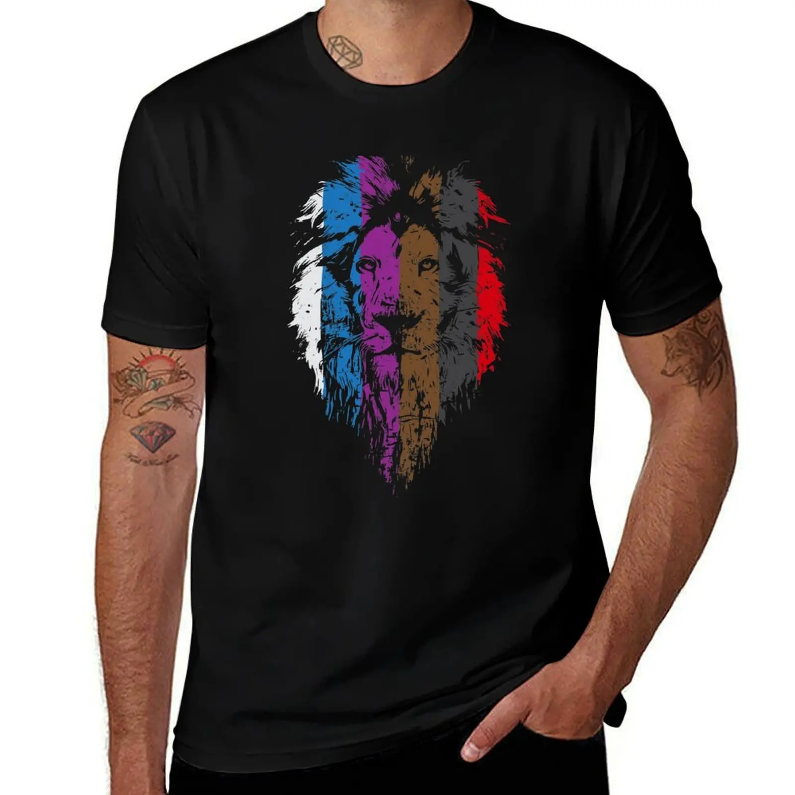 BJJ Belt Rank Lion Face for Jiu Jitsu T-Shirt anime t shirts for man T-Shirt