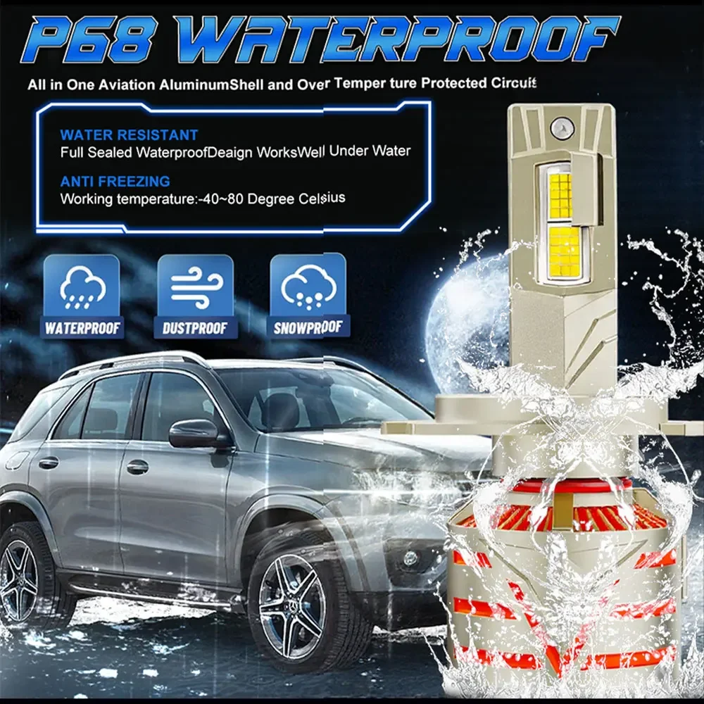 8800 واط 16800000LM H7 H4 H11 Led المصباح عالية الطاقة 9084 CSP Canbus H1 H8 9005 HB3 9006 HB4 9012 توربو مصباح سيارة Led كشافات #5