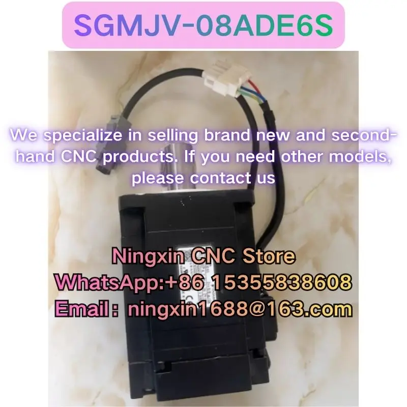 Second-hand SGMJV-08ADE6S servo motor Functional test OK Fast delivery