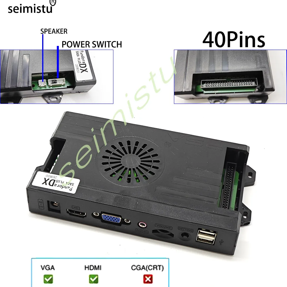 Pandora Saga Box DX2 26800 in 1 PCB Motherboard Familie Retro Arcade Spielkonsole für Bartop Schrank Maschine Eingebautes HDMI VGA – Detail 6