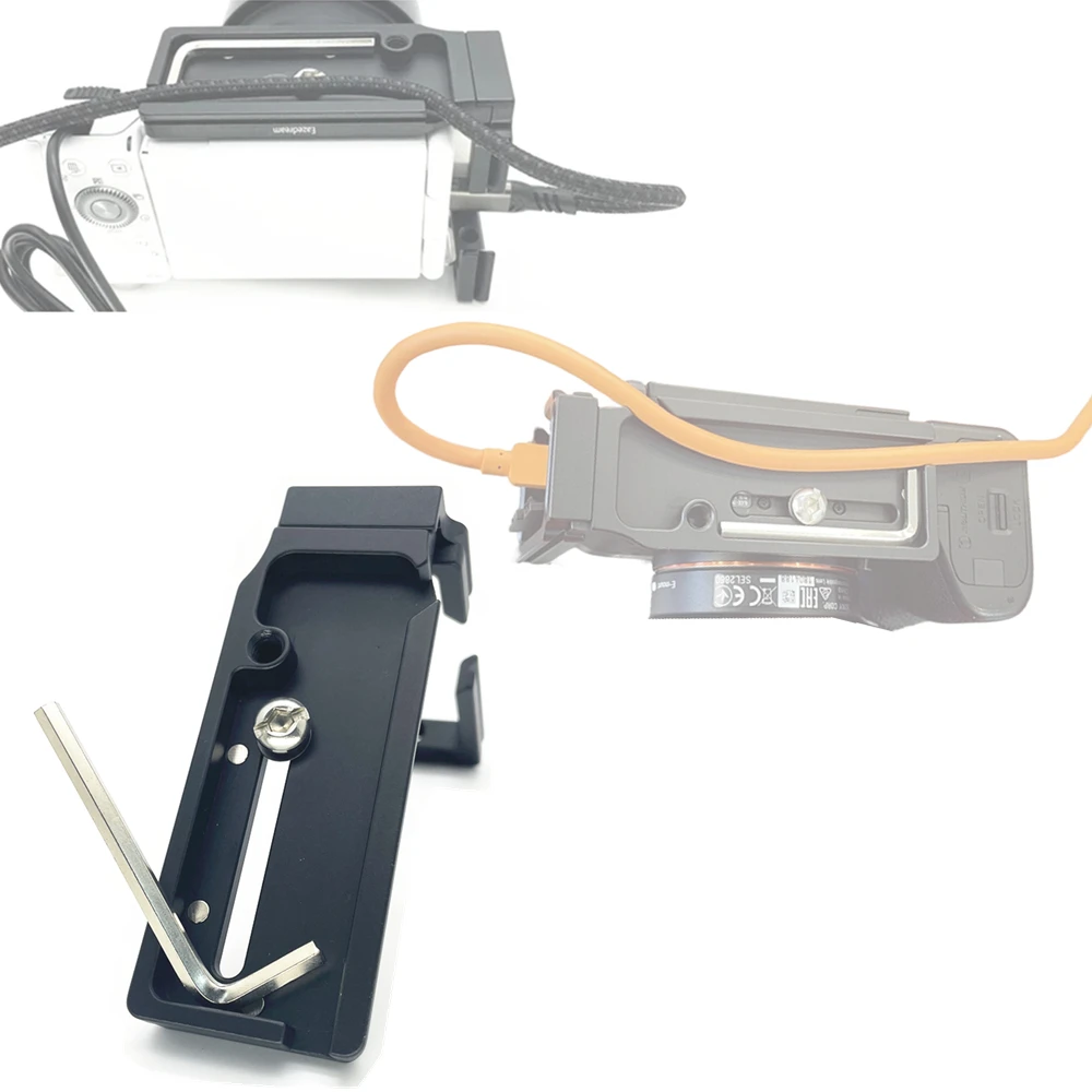 อเนกประสงค์อย่างแท้จริงขาตั้งกล้องแบบตั้งเร็วแบบ L สำหรับ Canon R7 R10 SONY A7R V Fuji XT5 X-H2S XH2 Nikon Z8กล้อง OM5 Z30