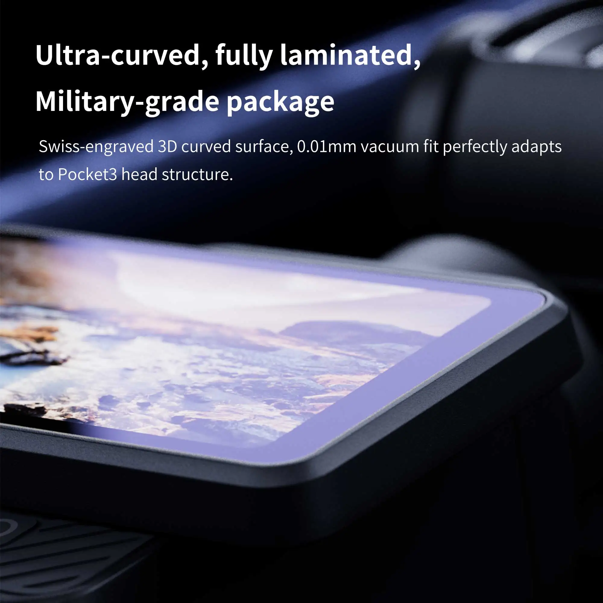 4pcs 2Sets 9H Glass Films Dust-free Warehouse Tempered Film for DJI Pocket 3 Screen Protector For Osmo Pocket 3 Camera Accessory