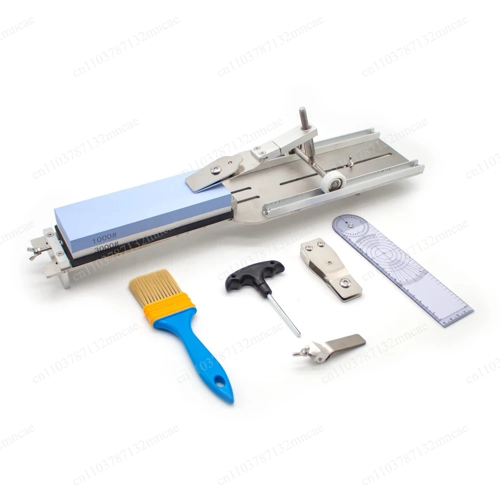 Stand Non-Slip Adjustable Kitchen Knife Scissors Sharpener Grinder Sink Fixed Angle Knife Sharpener All Metal Knife Sharpening
