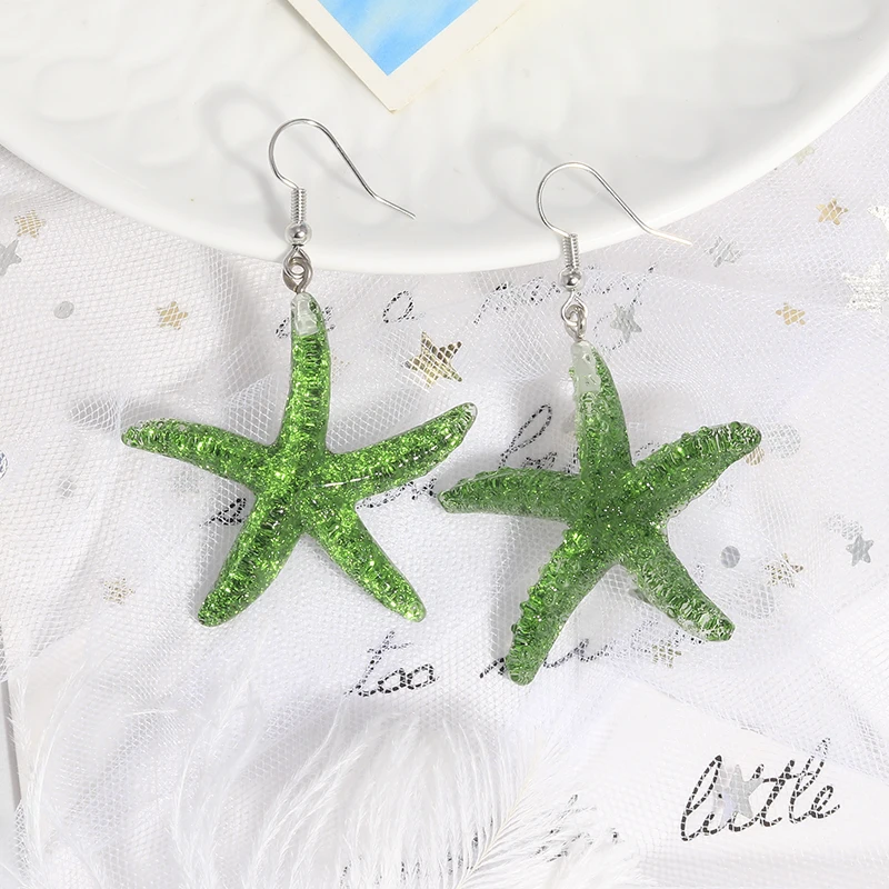 Grüne Farbe Tier Schmetterling Gummibärchen Frosch Ohrringe für Frauen Brincos Getränke Wolke Blume Sommer Hochzeit Schmuck Geschenke – Detail 7