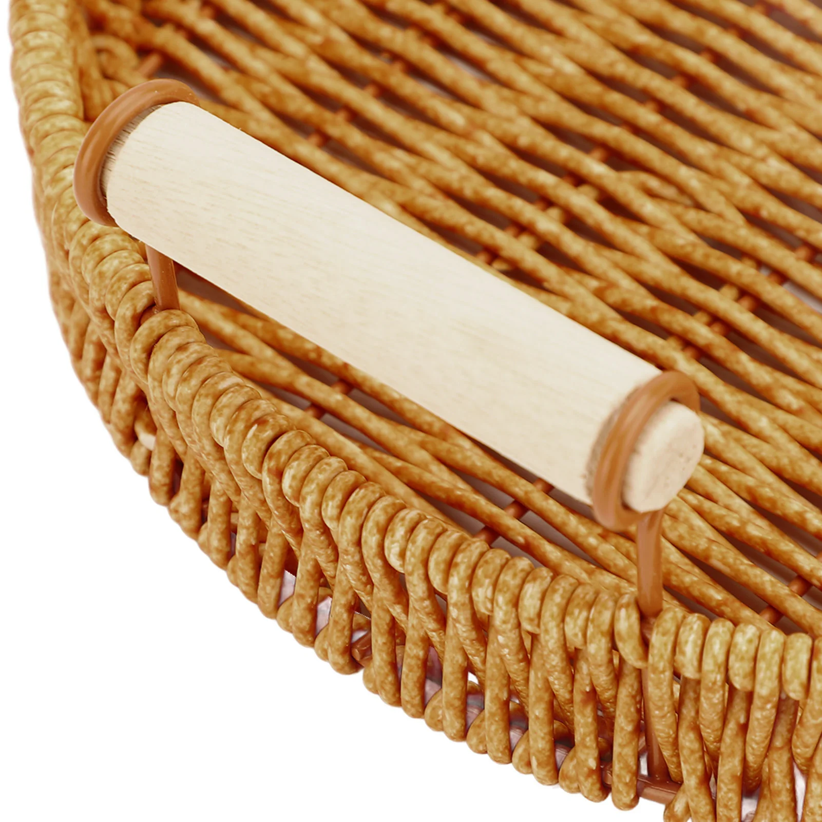 صينية تقديم منسوجة يابانية مزخرفة متعددة الأغراض وسهلة التنظيف مع مقابض مزدوجة للمطعم #6