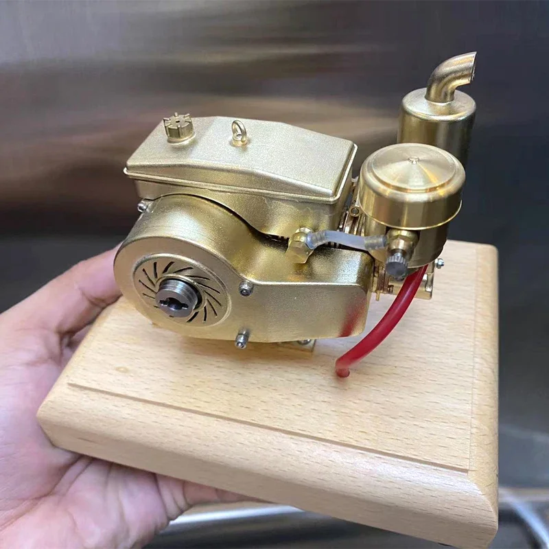 M21 Gasoline Engine Model Mini Brass Stainless Steel 1.9CC Suitable for DIY RC Modified Engine Model Toy