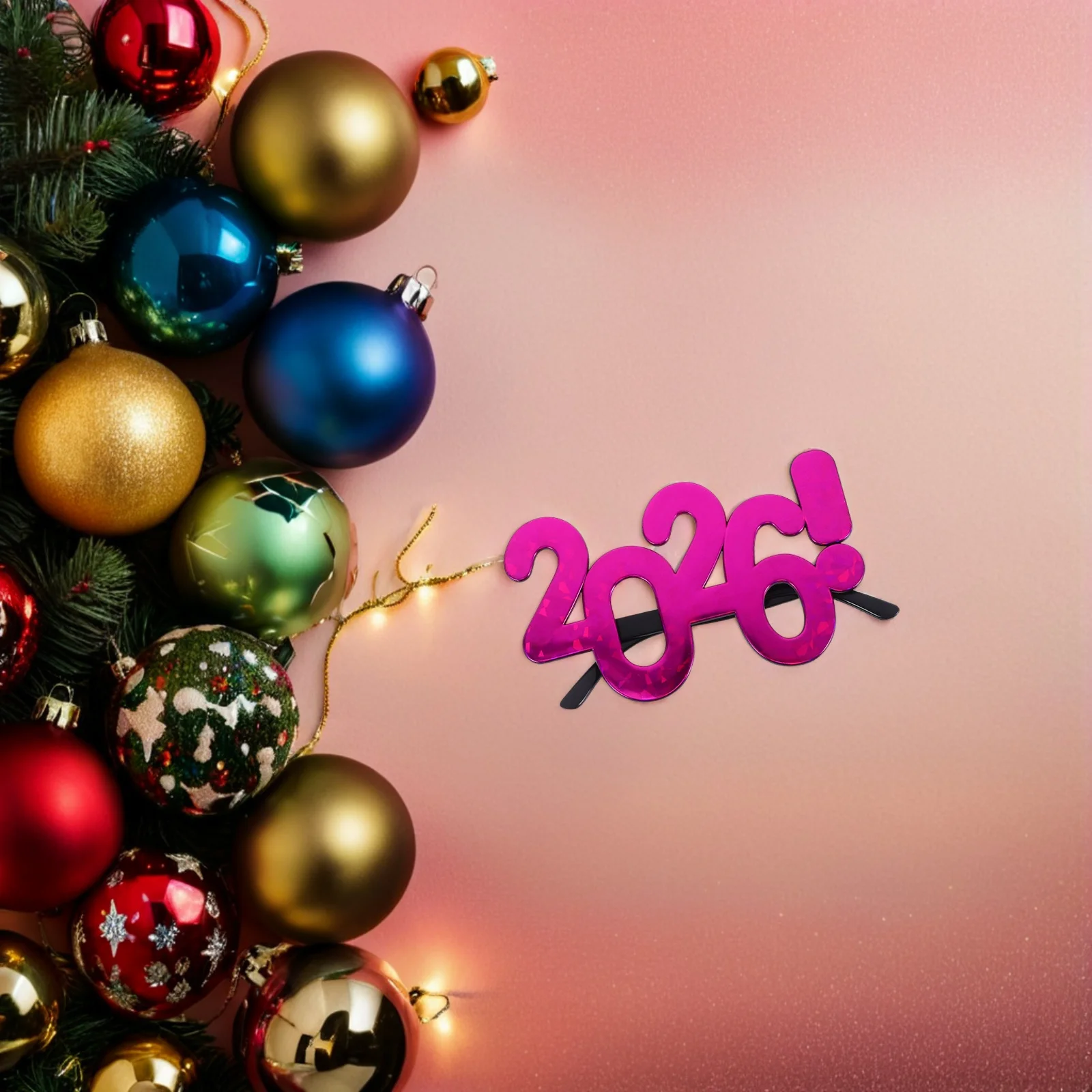 

6 Pcs 2026 Glasses Grad Class of Eyeglasses Taste New Year Eve Number Fun Eyewear