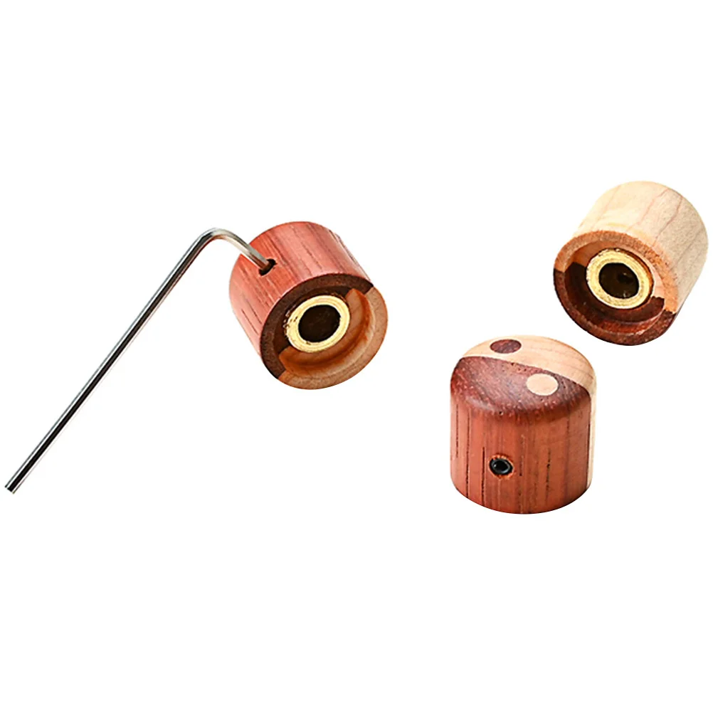 

3Pcs Wood Guitar Knobs Replacement Volume Control Caps Tone Control for Electric Guitar Bass Potentiometer Caps Replacement