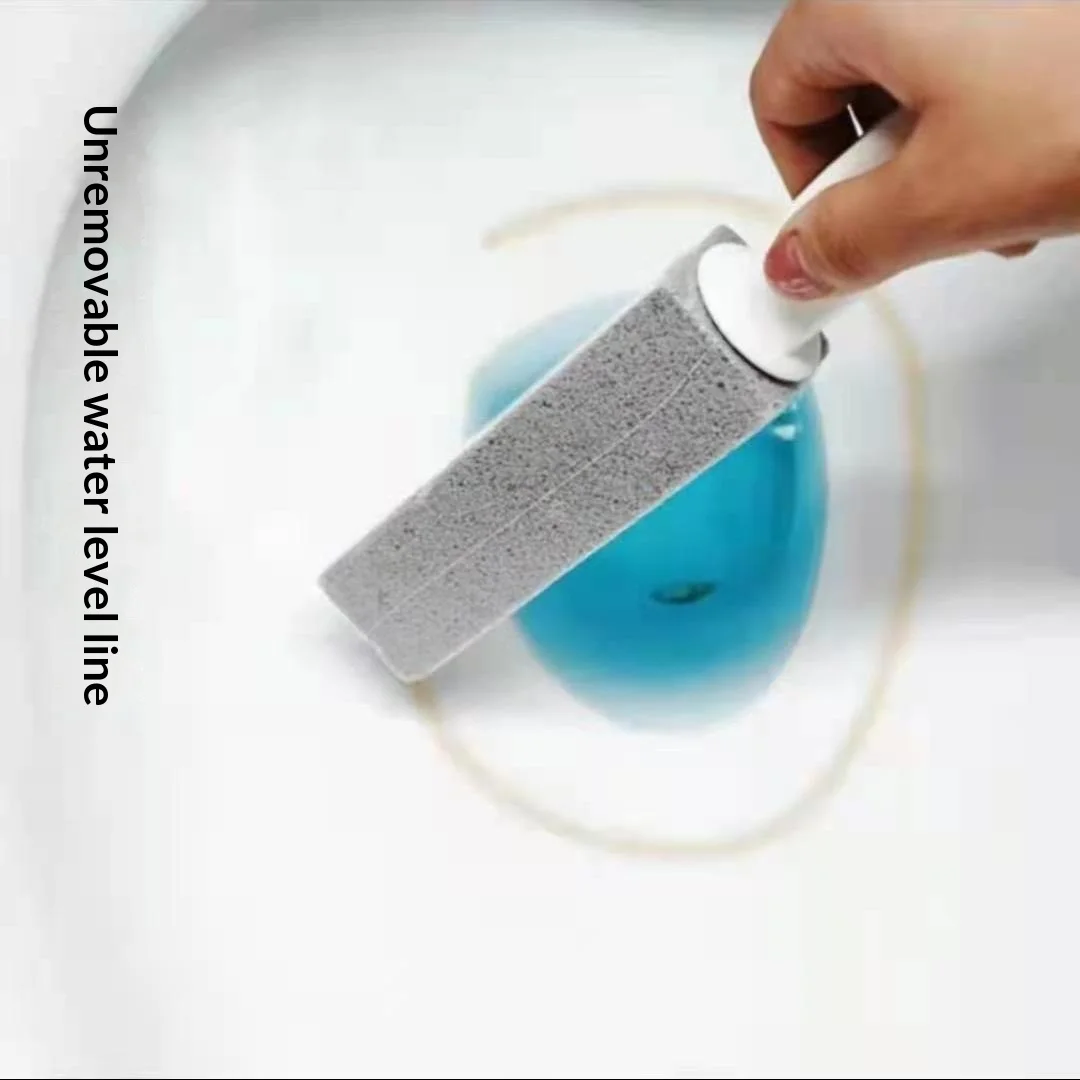 Long Handle Pumice Stone Toilet Brush Toilet Bowl Stain Remover Limescale Cleaner Bathroom Household Cleaning Tool