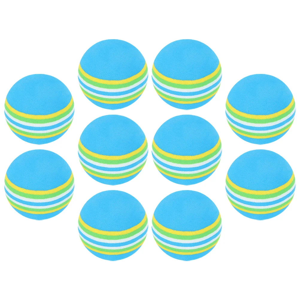 10Pcs Colored Golf Balls Novelty Mini Indoor Practice Safe Pets Resistant Chewing Long Lasting Colored Golf Balls