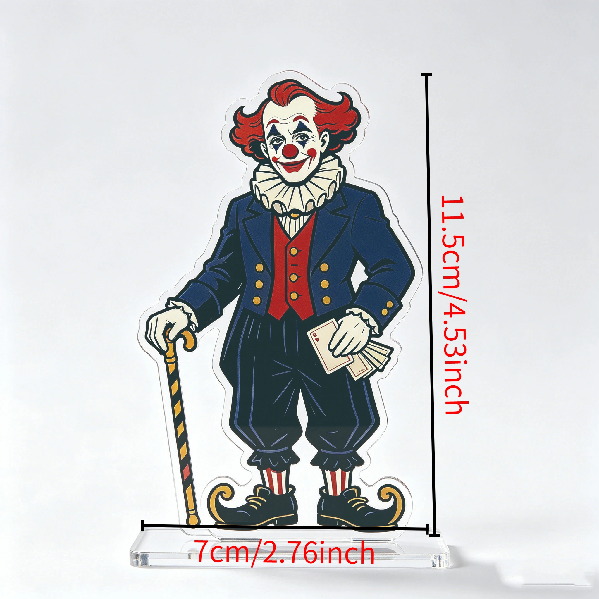 1PC crutch clown acrylic stand up sign suitable for giving holiday gifts to friends