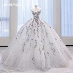 Newest Wedding Dress For Bride Ball Gown Strapless With Lace Appliques Custom Made Plus Sizes Vestidos De Novias
