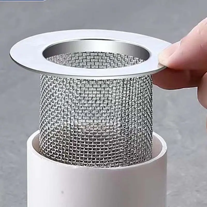 Rete fognaria per lavello da bagno filtro filtro in acciaio inox punzonatura Foor scarico lavello filtro fogna scorie rete lavaggio piatto filtro