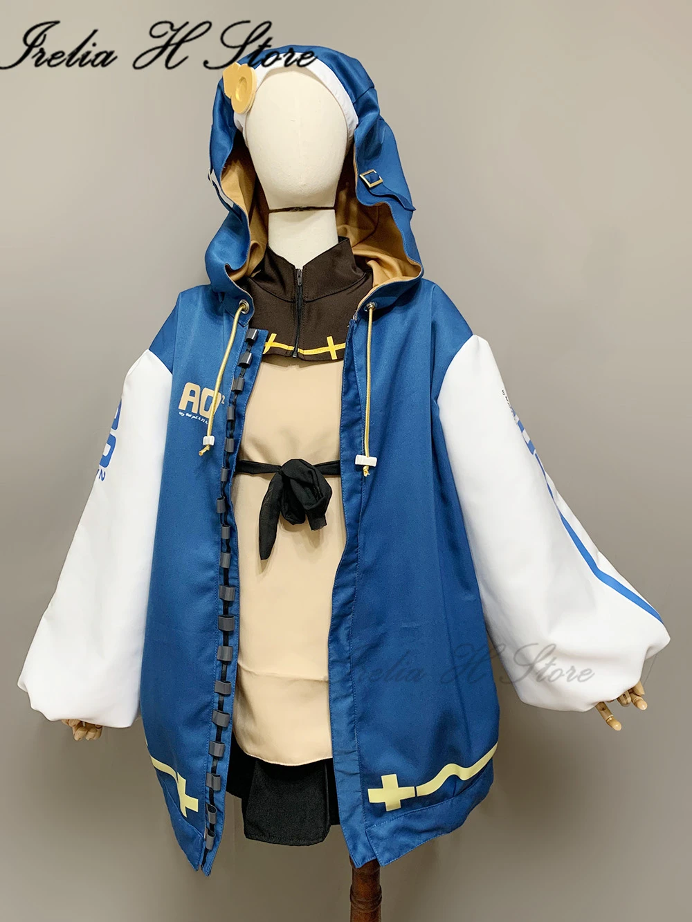 Irelia H Store Custom size made Guilty Gear Bridget Cosplay Costume Halloween Game Costumes hoodies dress female