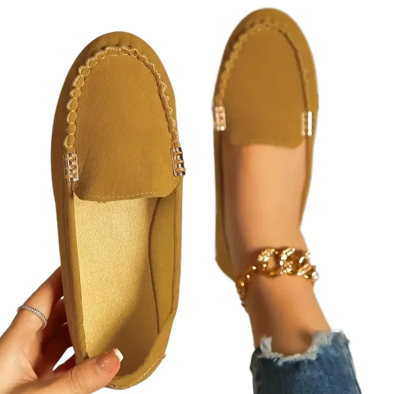 

Flat Loafers Fashion Non-slip Soft Denim Flat Zapatos De Mujer Women Casual Shoes 2025 New Spring and Autumn