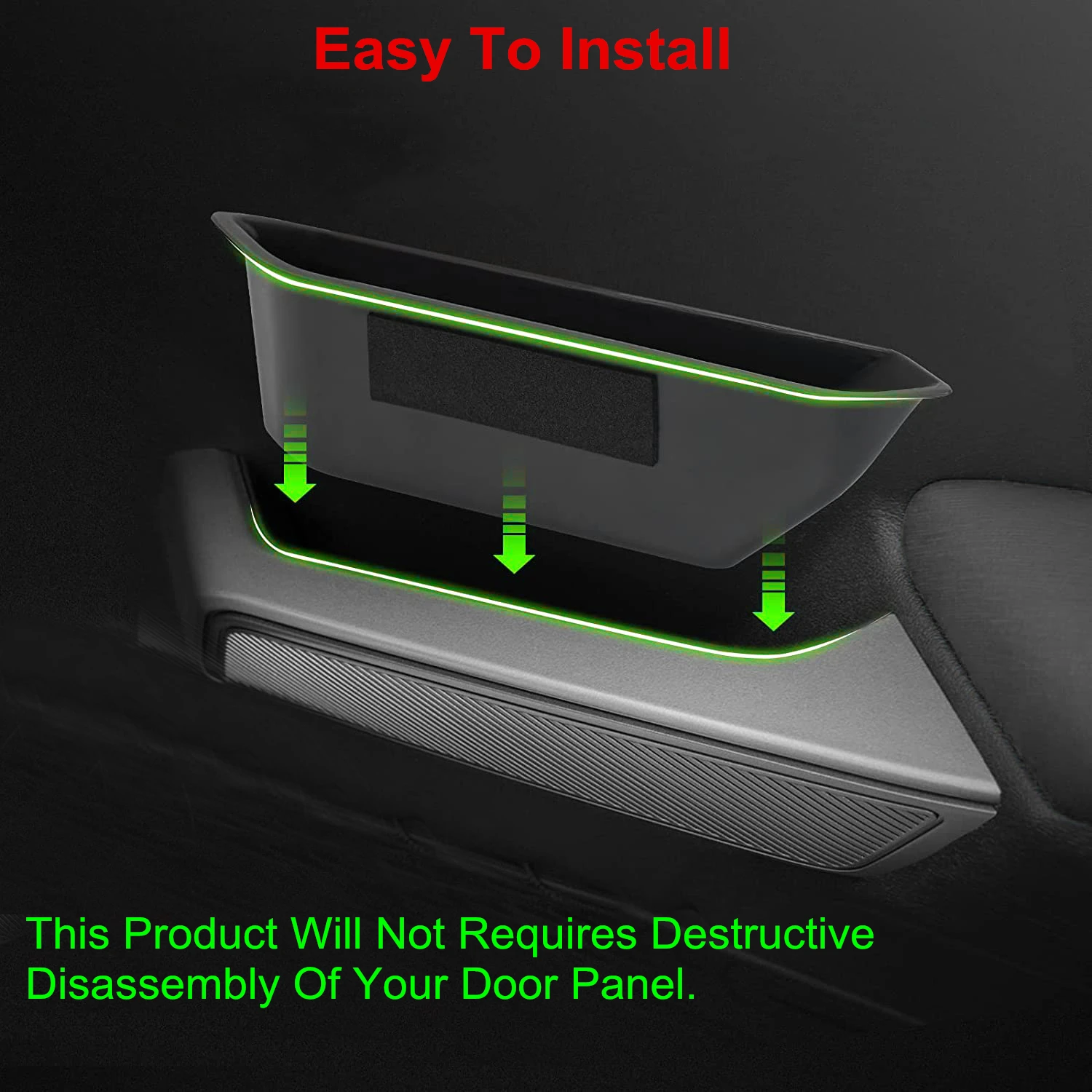 4 قطعة مقبض الباب الخلفي الأمامي للسيارة صندوق تخزين درج منظم لفورد برونكو 4 أبواب 2021-2025 تستيفها ملحقات داخلية